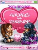 Animated Happy Love - Темы Sony Ericsson