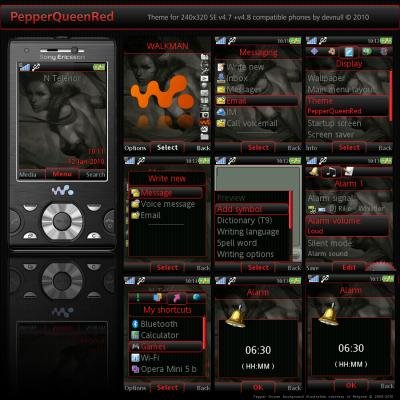 PepperQueenRed - Темы для Nokia