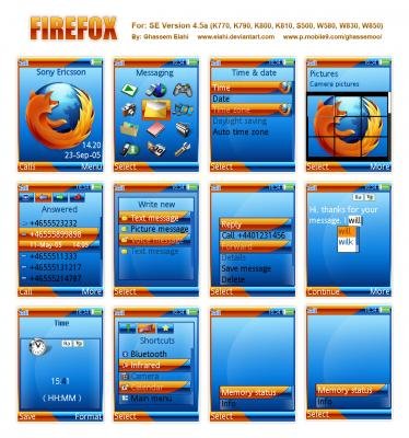 Mozilla Firefox - Темы Sony Ericsson