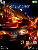 Fire Car 02 - Темы Sony Ericsson